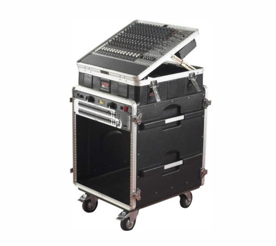 GATOR GRC-10X12 PU – Rack Superior Inclinado Emergente de 10U, Rack frontal de 12U y Rack trasero de 12U - Imagen 2