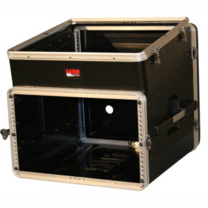 GATOR GRC-10X6 Case Profesional De Polietileno de 10U Arriba, 6U Lateral