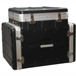 GATOR GRC-10X8 PU – Rack Superior Inclinado Emergente de 10U, Rack frontal de 8U y Rack trasero de 8U
