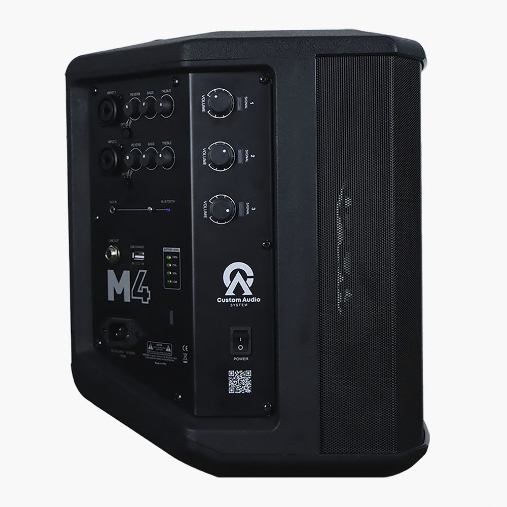 CUSTOM AUDIO SYSTEM M4 - Parlante Activo Portátil con Batería Recargable - Imagen 2