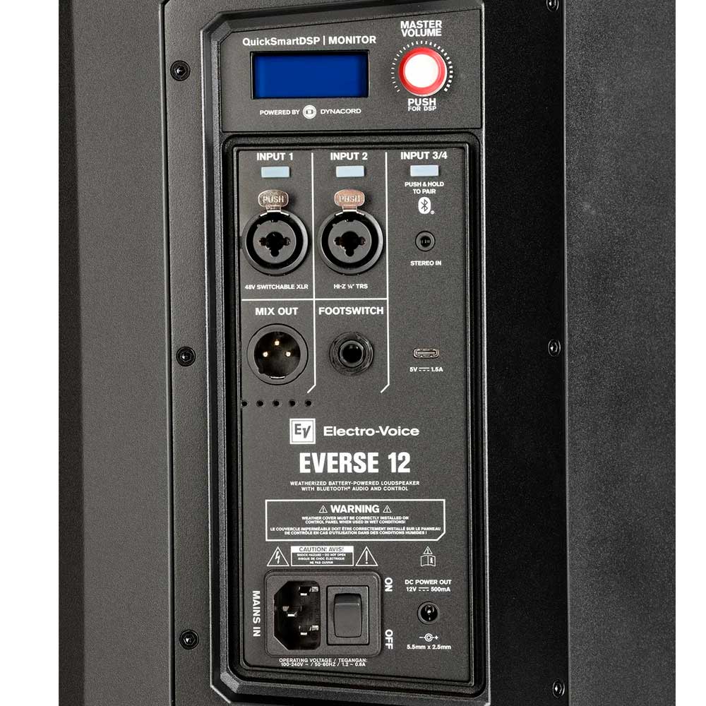 ELECTRO-VOICE EVERSE 12 - Altavoz a Batería con Audio y Control Bluetooth - Imagen 4
