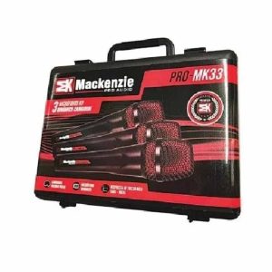 MACKENZIE PRO MK33 - PACK de 03 Micrófonos Alámbricos
