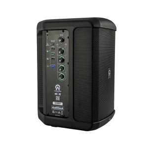 CUSTOM AUDIO SYSTEM MX-E - Parlante Activo Portátil con Batería Recargable con Micrófonos